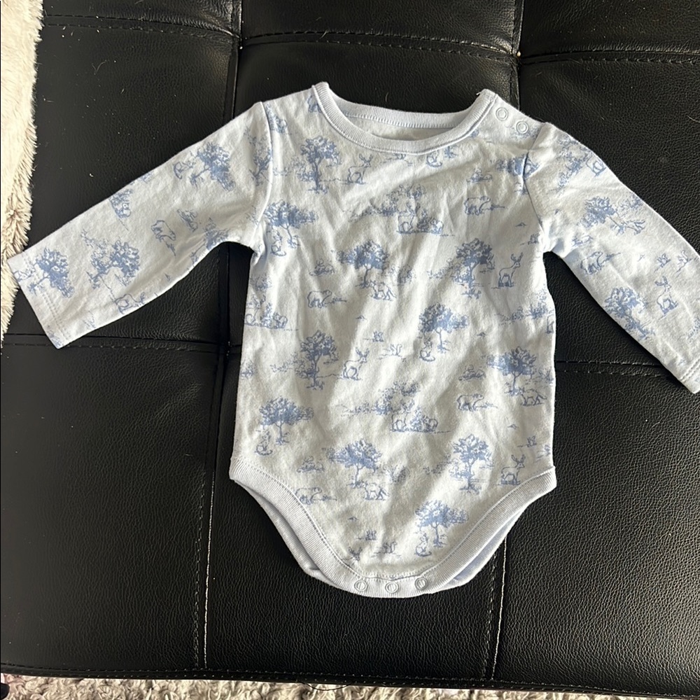 NWOT Janie and Jack Baby Blue Onesie